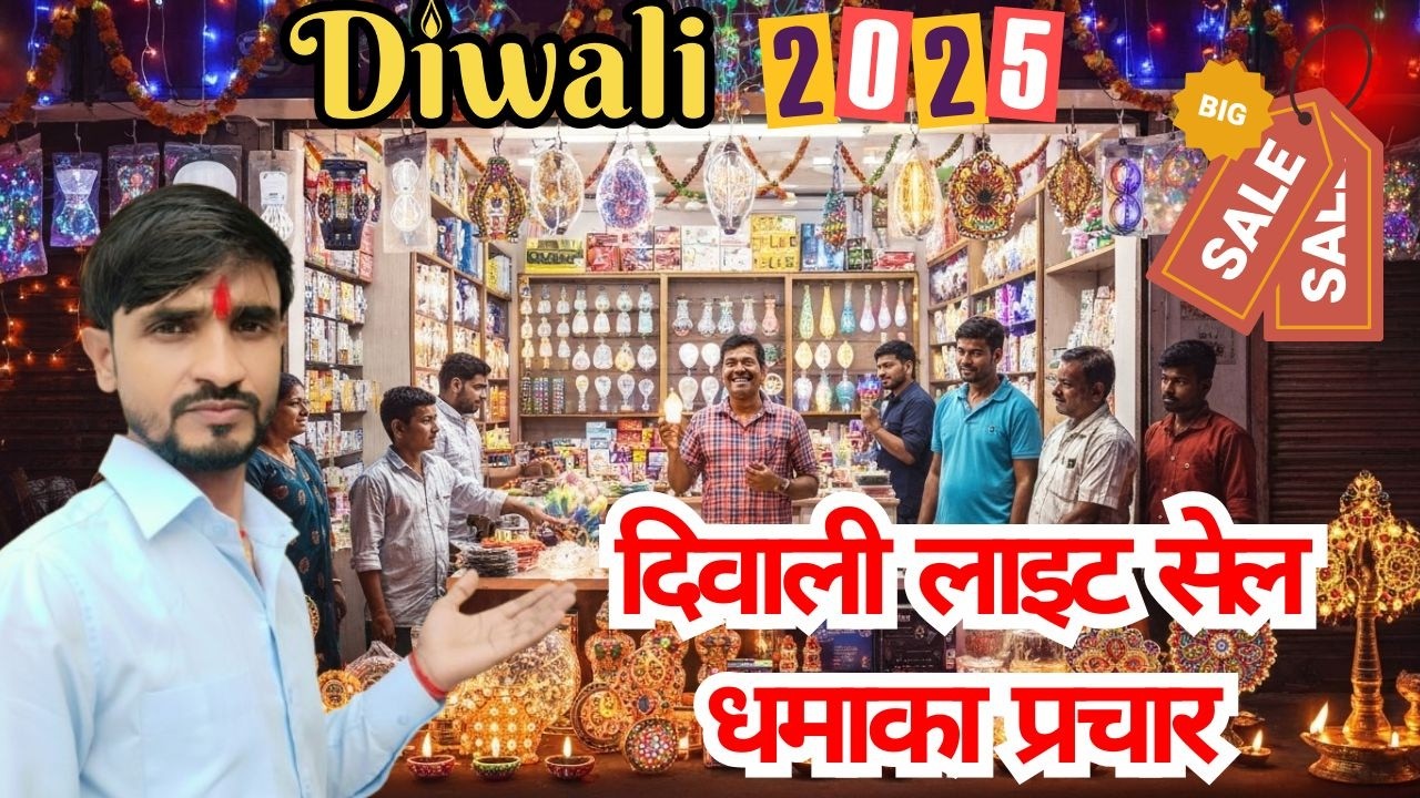 🎇 दिवाली लाइट धमाका सेल prachar | Diwali Lights Sale 2025 | #diwalidhamakasale