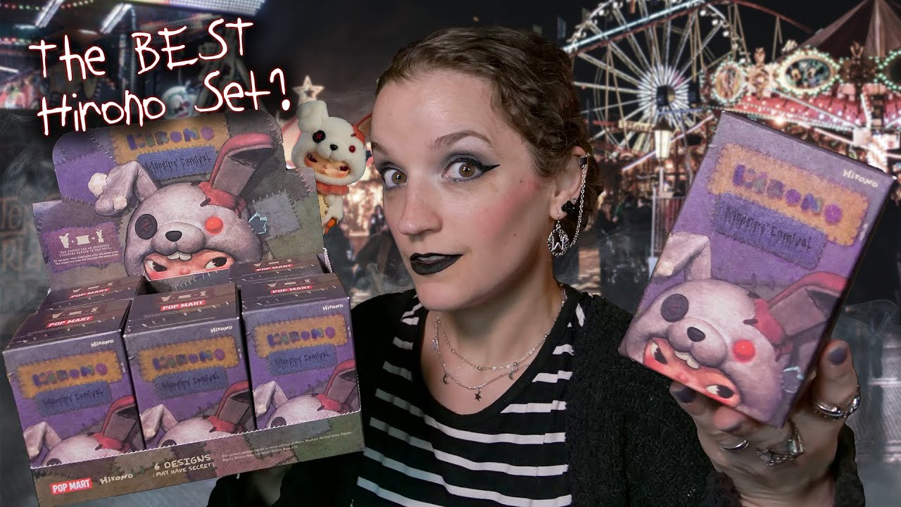 Spooky Hirono? 🐰🖤 Pop Mart Hirono Monsters' Carnival Full Set Unboxing