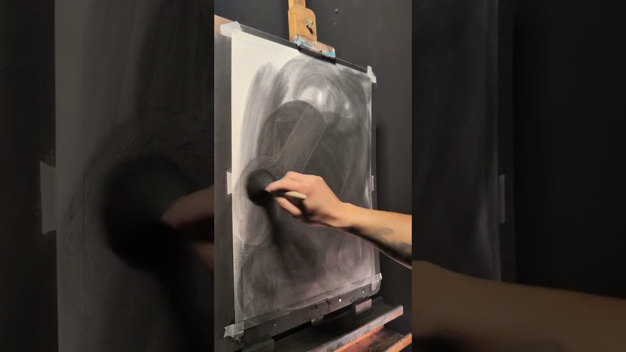 Charcoal Drawing Tutorial for Beginners: How to Draw Portraits With Erasers Step by Step