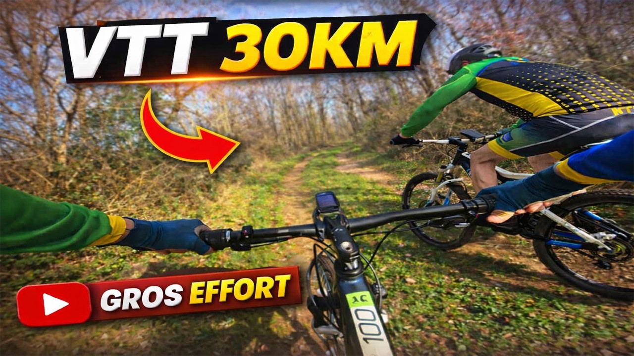 On découvre des sentiers VTT magnifiques !