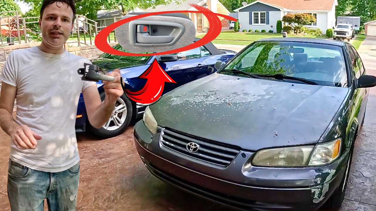 How to Replace Interior Door Handle Toyota Camry 1997 1998 1999 2000 2001 4th Gen (XV20)