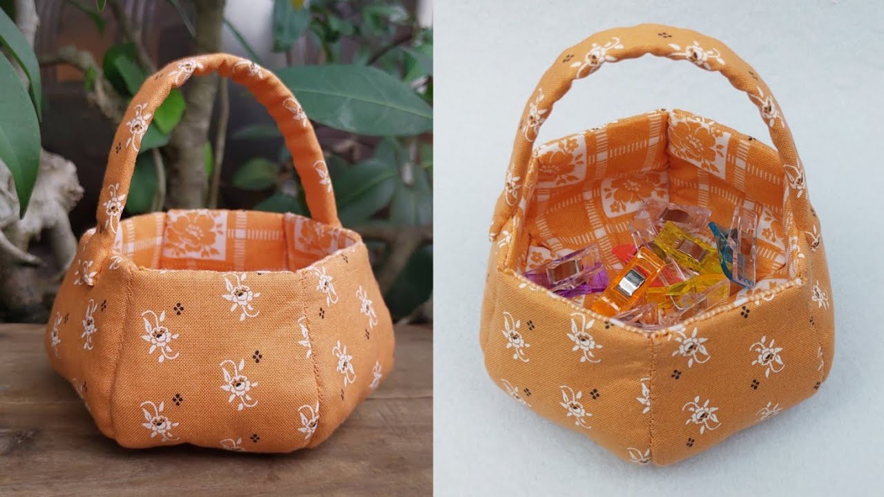 Halloween Gift Basket Pumpkin Idea | Free Pattern | Decor Idea | Hand Sew
