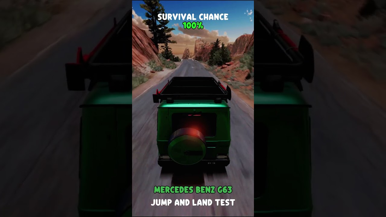 Jump & Land Test 🚗 #beamngdrive
