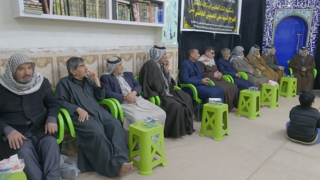 اليوم الاول من المجلس السنوي في موكب ابي ذر الغفاري ولمدة 4 ايام ابتداء من 16 رمضان