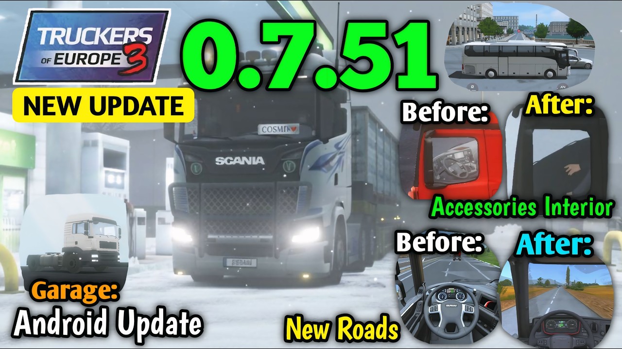 TOE3 0.7.51 - New Trailers & Cargo, World of Trucks & Heavy Garage Factory | Bus, Plane DLC Update