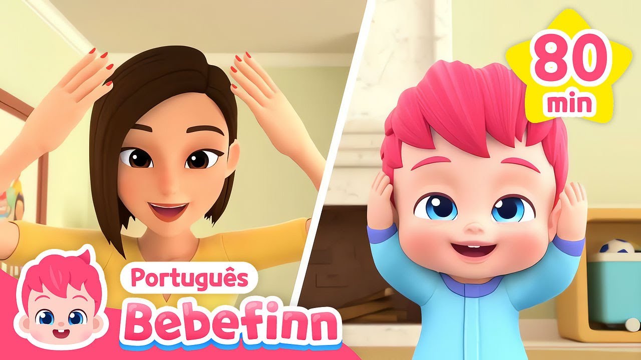 Cabeça, Ombro, Joelho e Pé | Desenho Animado | + Completo | Bebefinn em Português - Canções Infantis