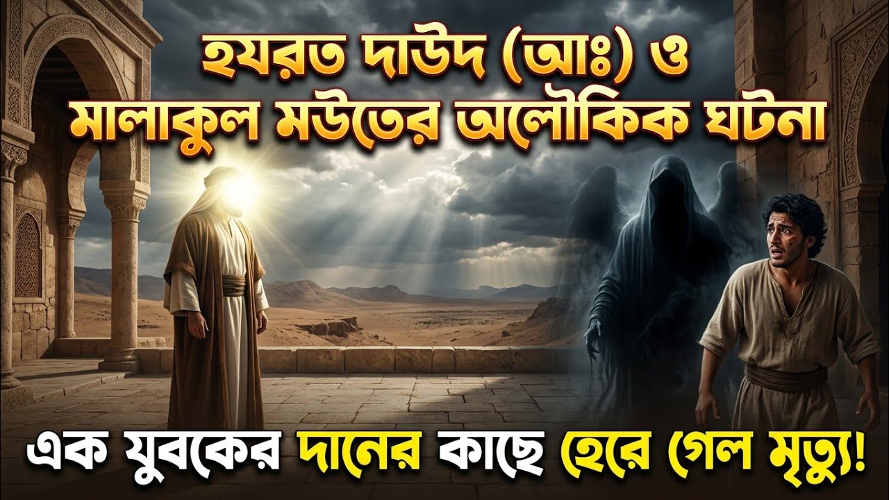 হযরত দাউদ আ: এবং মালাকুল মউতের বিষ্ময়কর ঘটনা || দান সদকা নিয়ে বিষ্ময়কর ঘটনা।#islamicvideo     