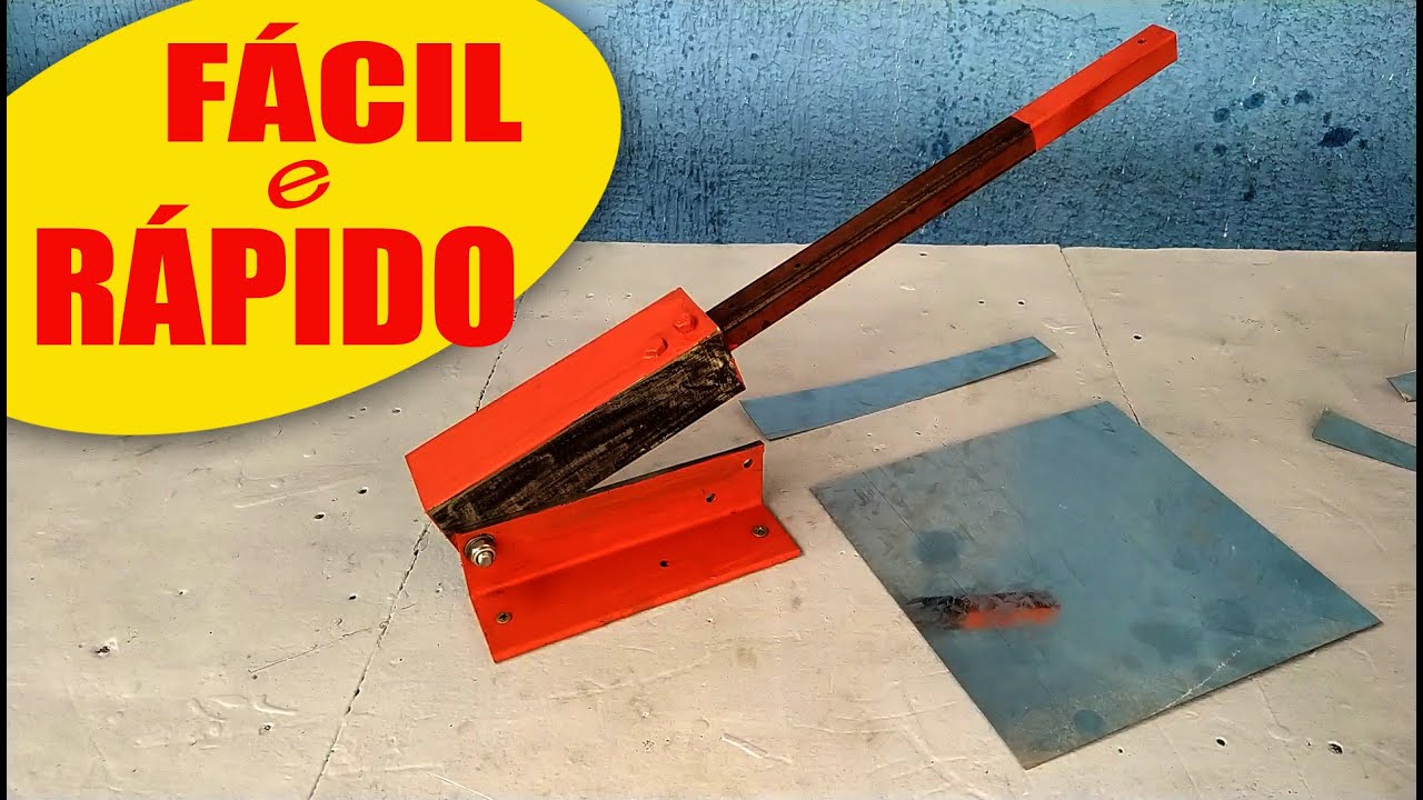 Cortador de chapas - sistema simples