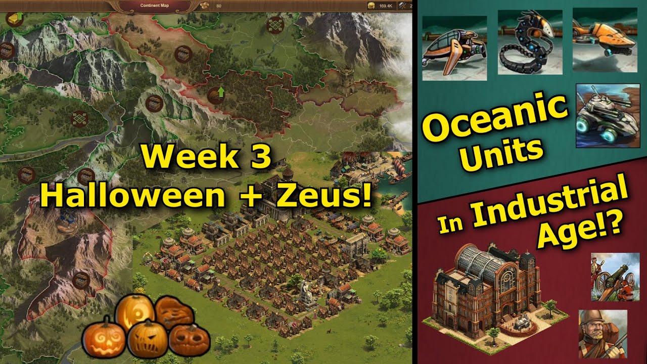 Forge of Empires: Higher Age Units #3 - Continent Map, Halloween Event & Zeus!