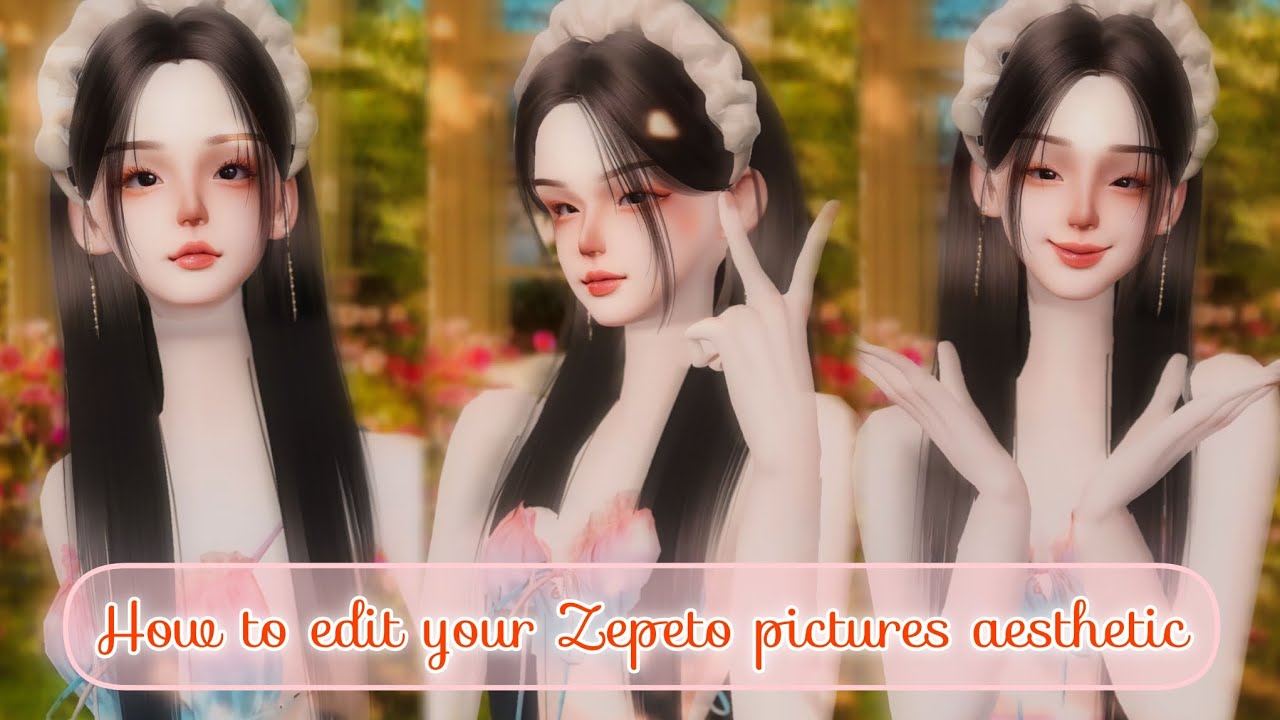 Zepeto Tutorial: How to edit your Zepeto pictures aesthetic | glowing/blurry P2