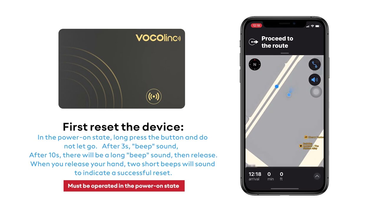 VOCOlinc Card-Style Versatile Bluetooth Tracker-VT2202