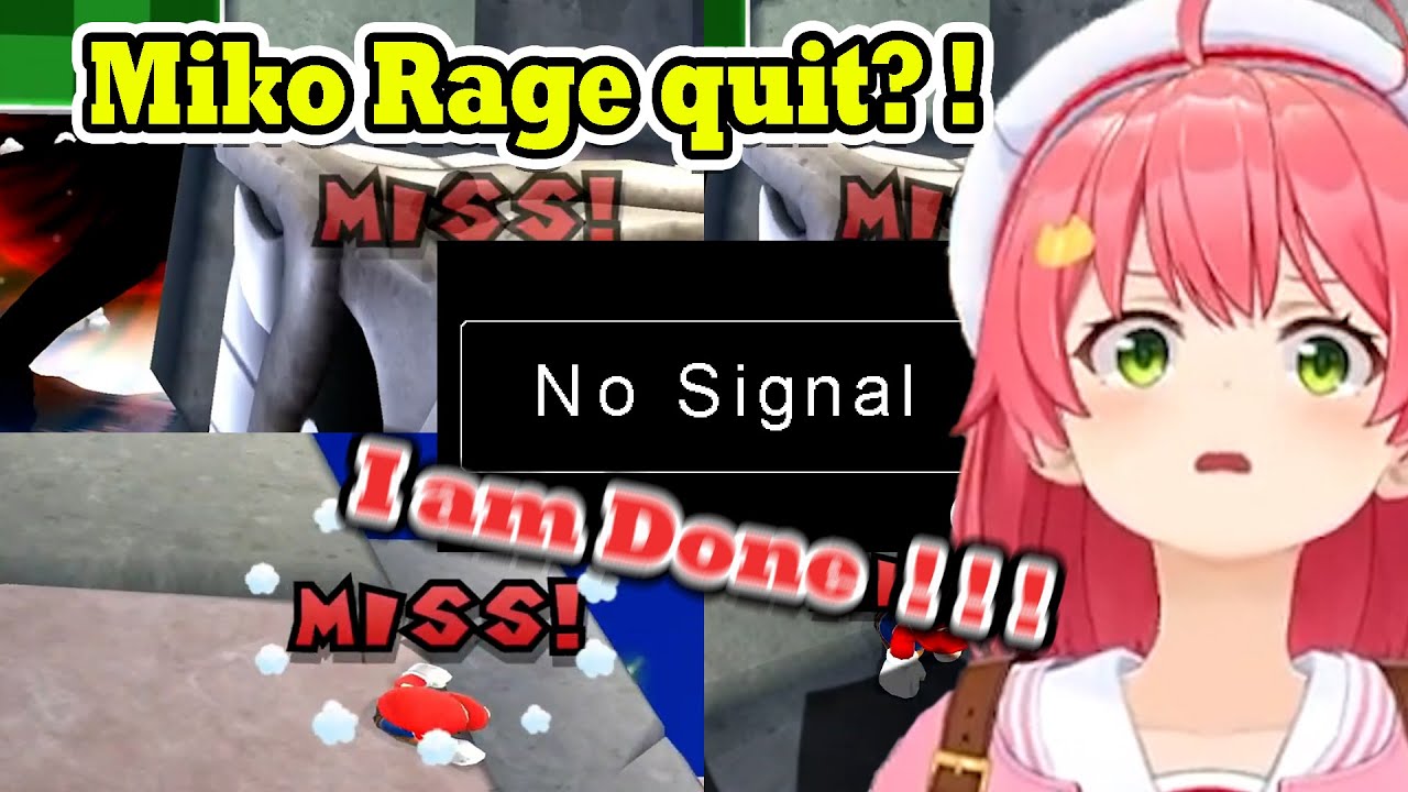 Miko stuck on a level on Super Mario Galaxy and almost lost herself 【Sakura Miko】【Hololive】