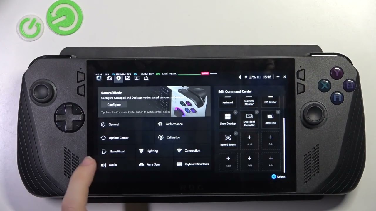 ASUS ROG Ally X (2024) – 스피커 노이즈 캔슬링 활성화