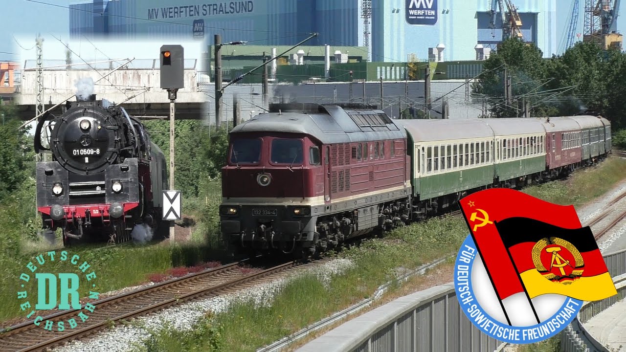 [HD] DDR Reichsbahn , Dampflok BR 01 und BR132 Ludmilla in Geheimmission durch Vorpommern