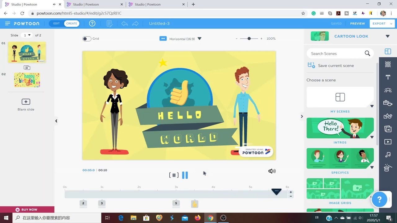 Animation discussion and PowToon practice