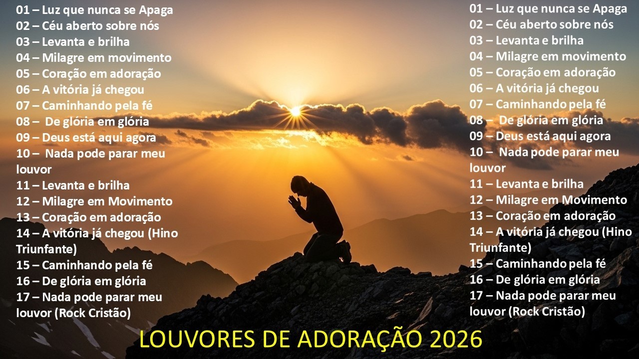 LOUVORES DE ADORAÇÃO 2026