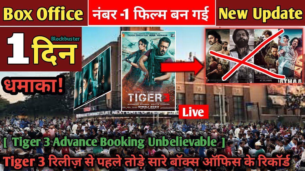 Tiger 3  Break All Box Office Record ( Day -1 ) Box Office Collection, Tiger 3 Advance Booking