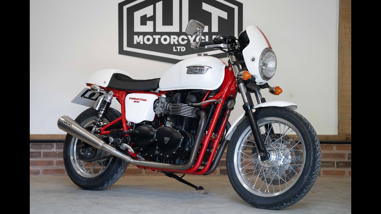 2010 Triumph Thruxton 900 walk around, www.cultmotorcycles.co.uk
