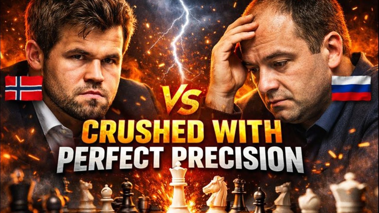 Magnus Carlsen Breaks a Strong Opponent with Ice-Cold Precision