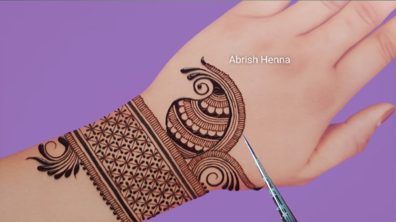 Stylish New Arabic Mehndi Designs | Back Hand Mehndi Design | Easy Mehndi Design