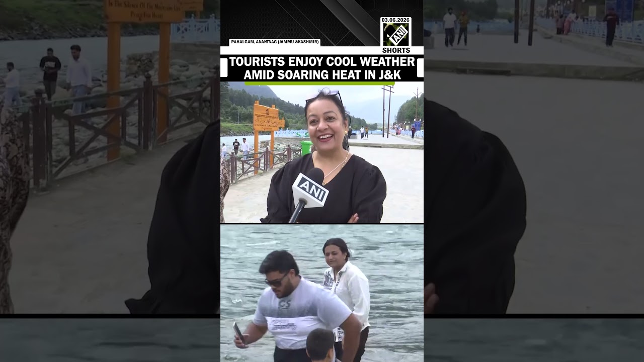 tourists in Jammu & Kashmir enjoy cool weather amid rising heat across the country