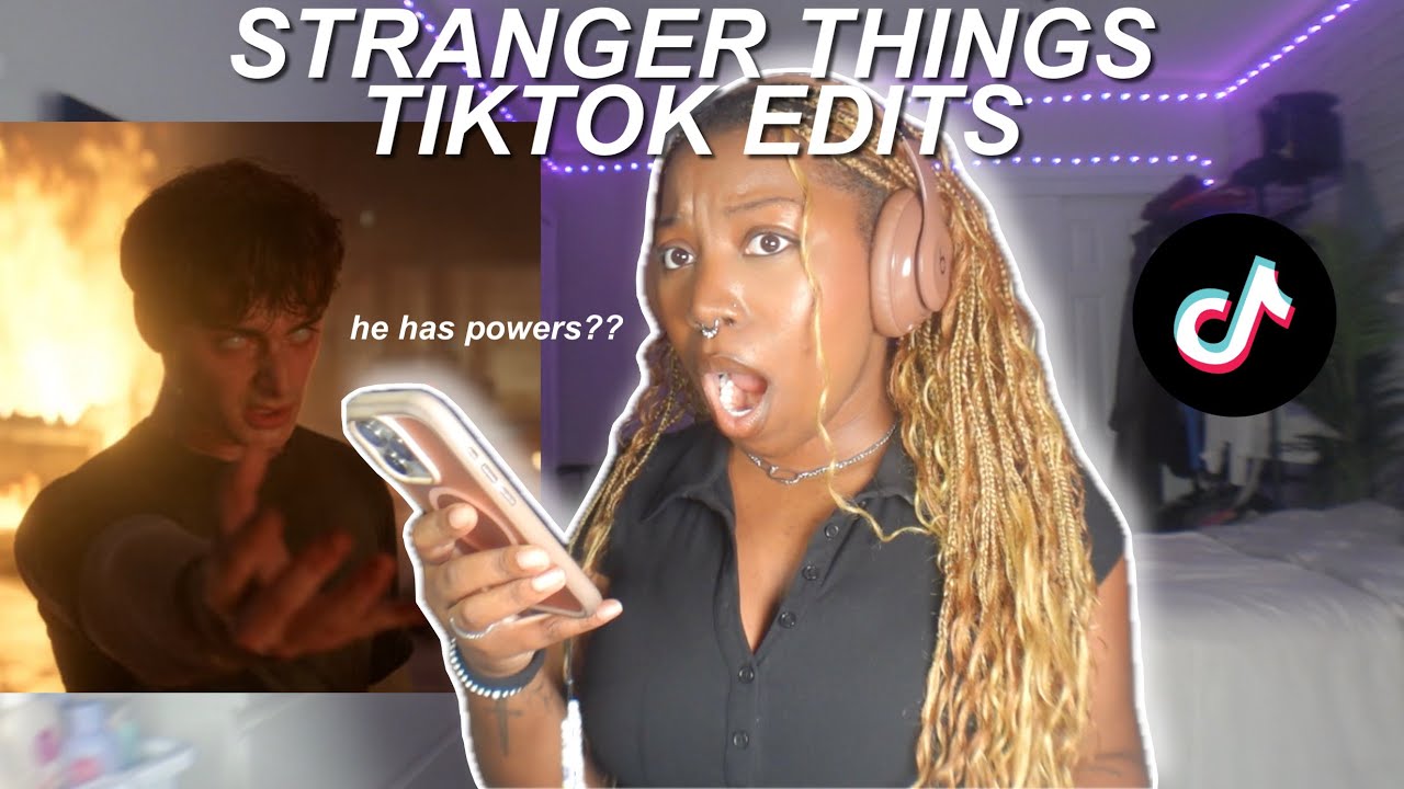 reacting STRANGER THINGS TIKTOK EDITS... #spoilers