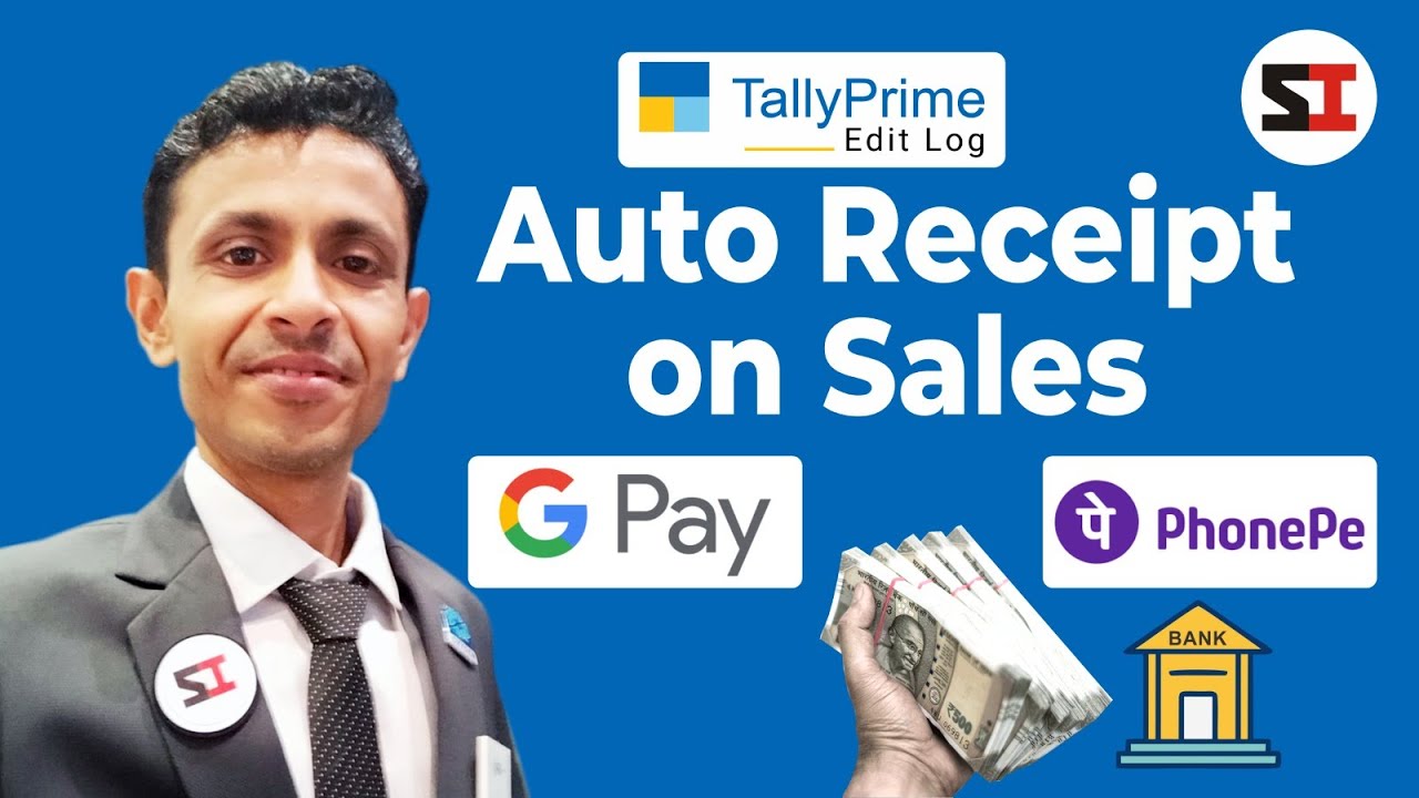 AUTO RECEIPT ON SALES WITH MULTIPLE PAYMENT METHOD | TDL FOR TALLY PRIME