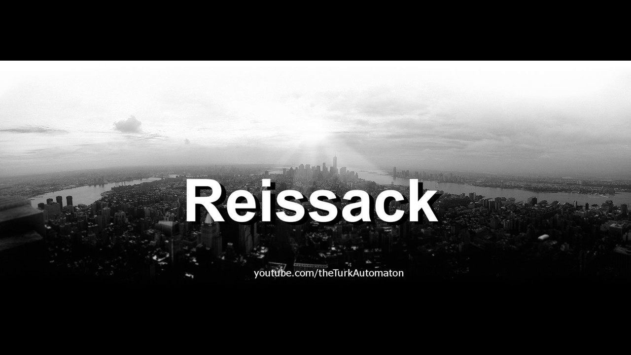 Jak wym&oacute;wić Reissack w języku niemieckim?