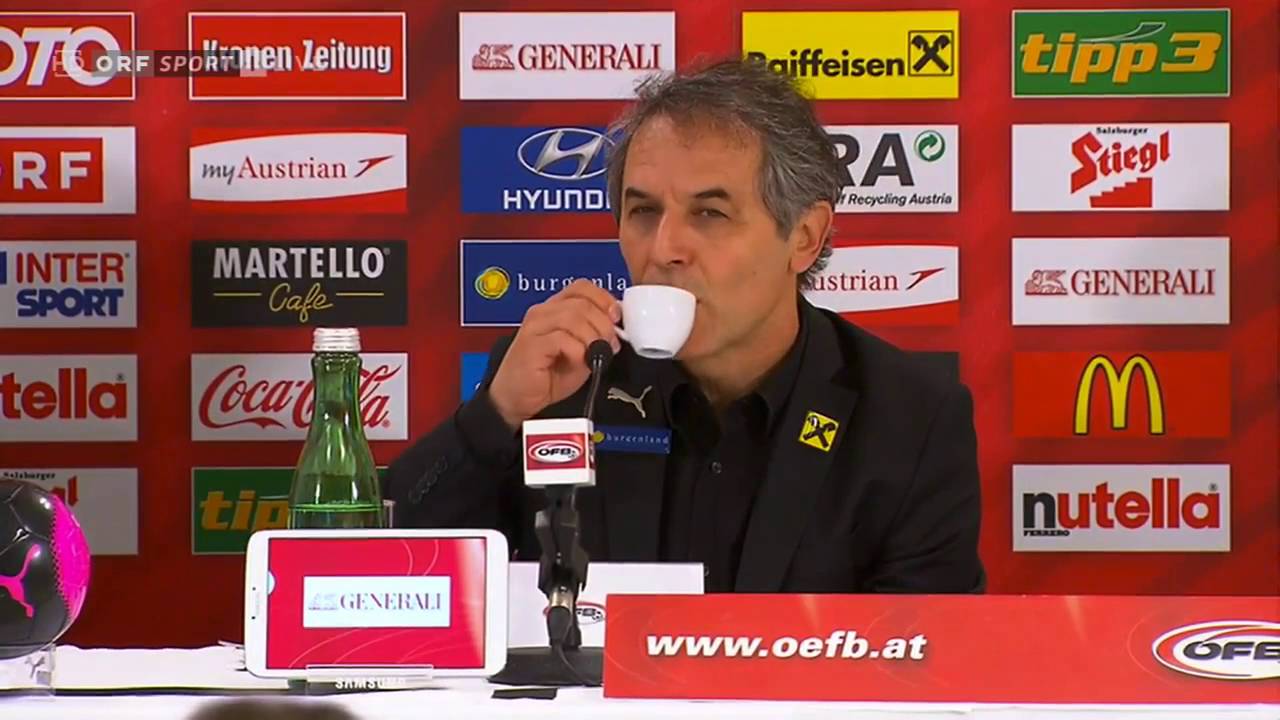 Pressekonferenz nach dem 3:2 Serbien spiel