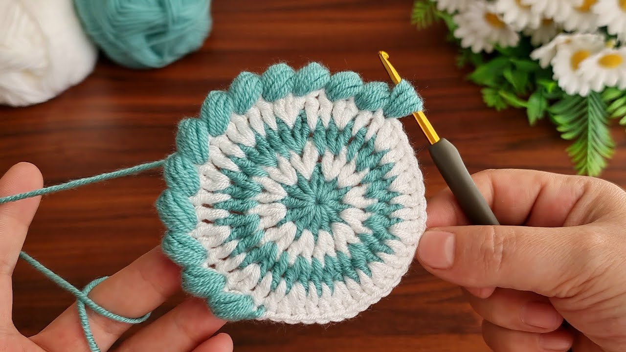 Wonderfu l🥰  So Beautiful And So Easy 😇 How to Crochet a Coaster Supla? You should try it right away