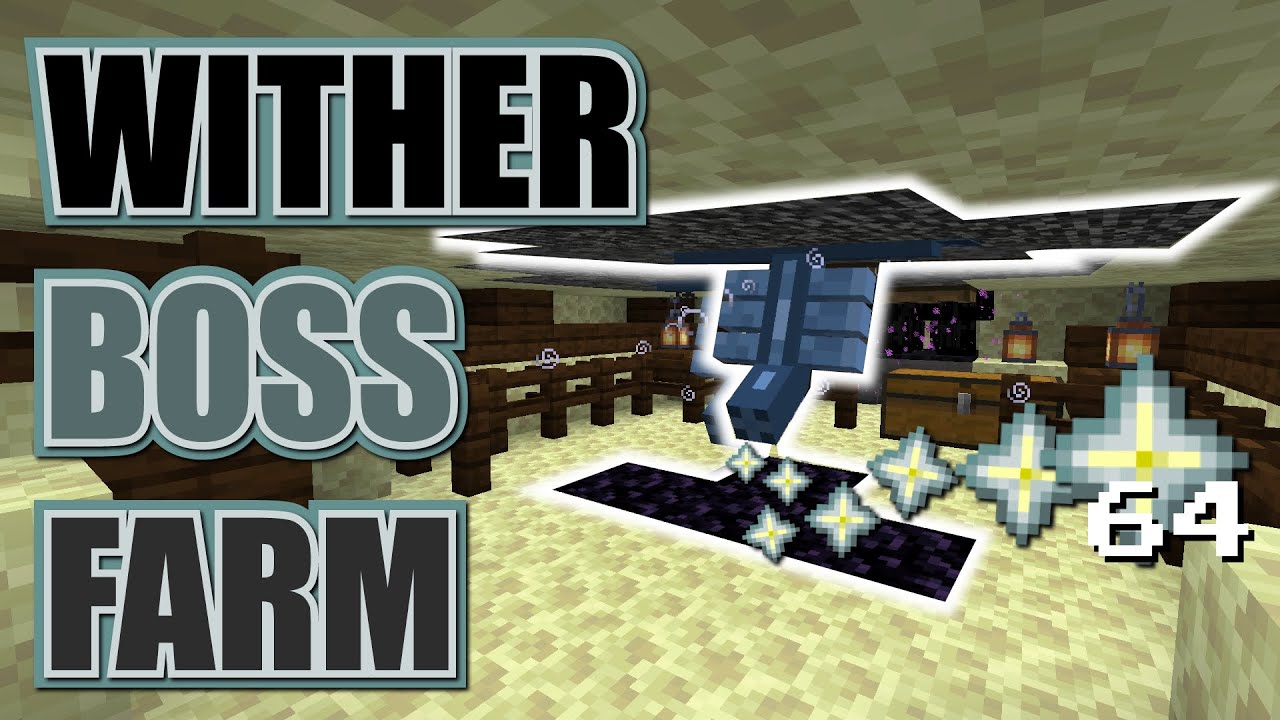 Minecraft Wither Farm / Nether Star Farm - No Redstone