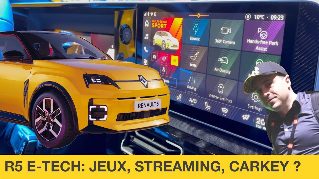R5 ÉLECTRIQUE : JEUX, STREAMING, CLEF SUR iPHONE ?