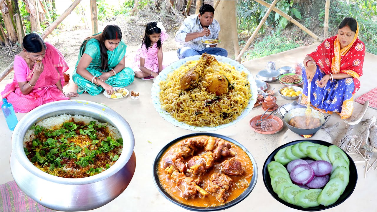 আজ বিশেষ অথিতিদের জন্য বিশেষ আয়োজন / চিকেন বিরিয়ানির সাথে করাই মটন / Chicken Biryani, Karai Mutton