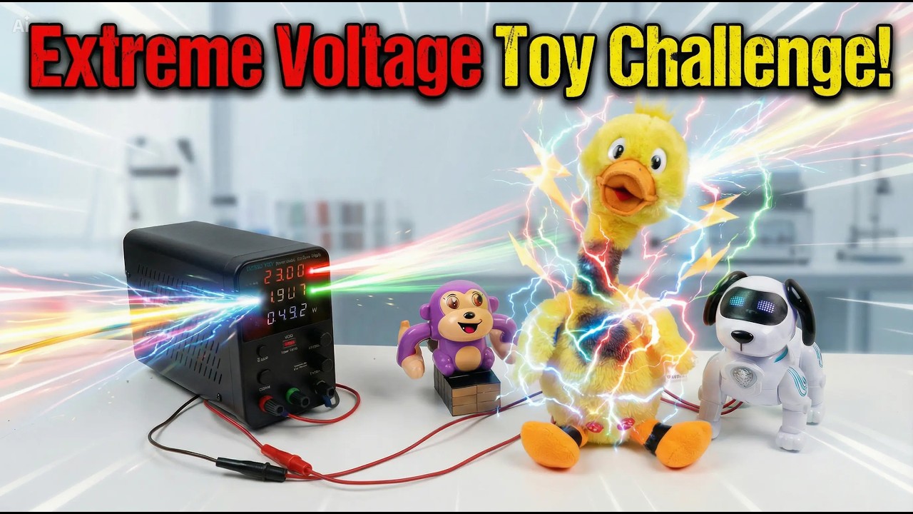 I Gave Toys Extreme Voltage… The Duck EXPLODED