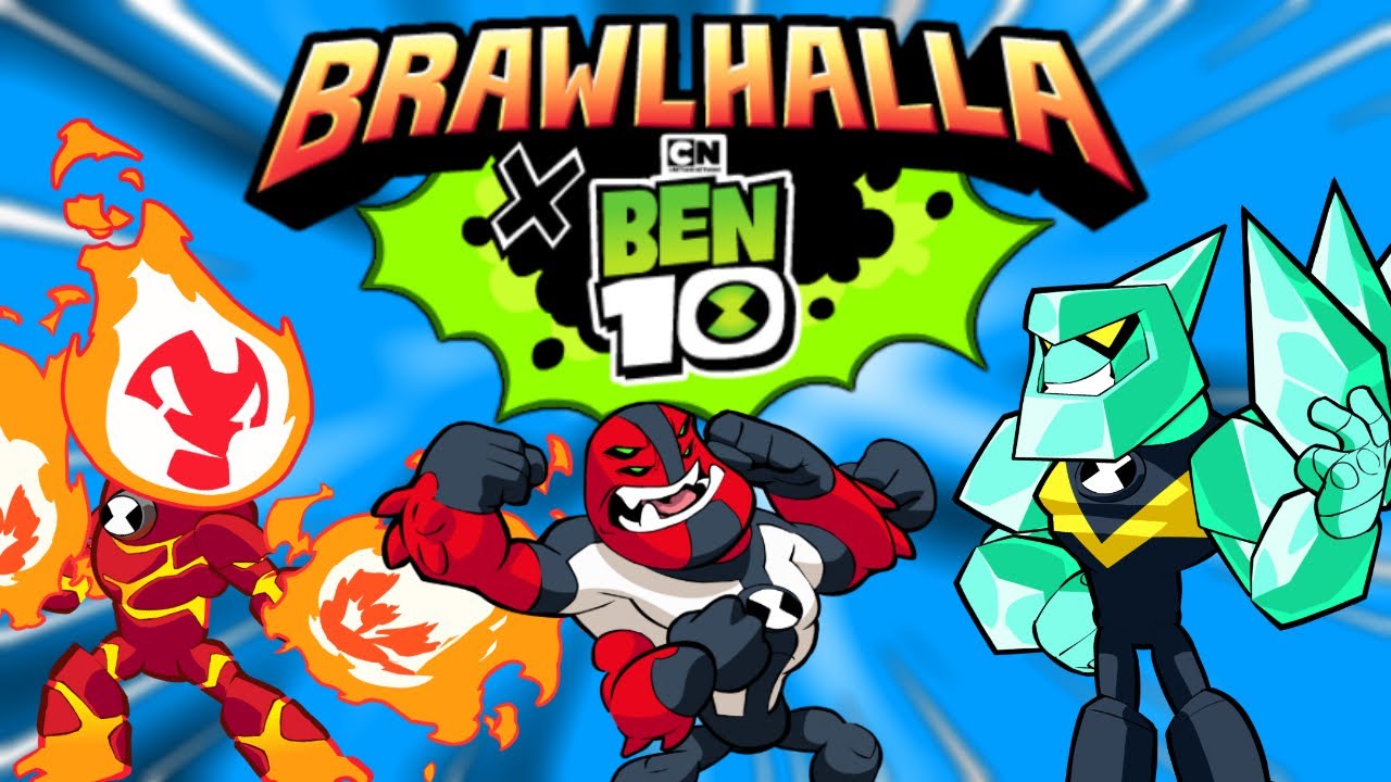 БЕН 10 ВТОРГАЕТСЯ В BRAWLHALLA!!! • 3 эпических кроссоверных облика + игровой режим + подиум + МН...