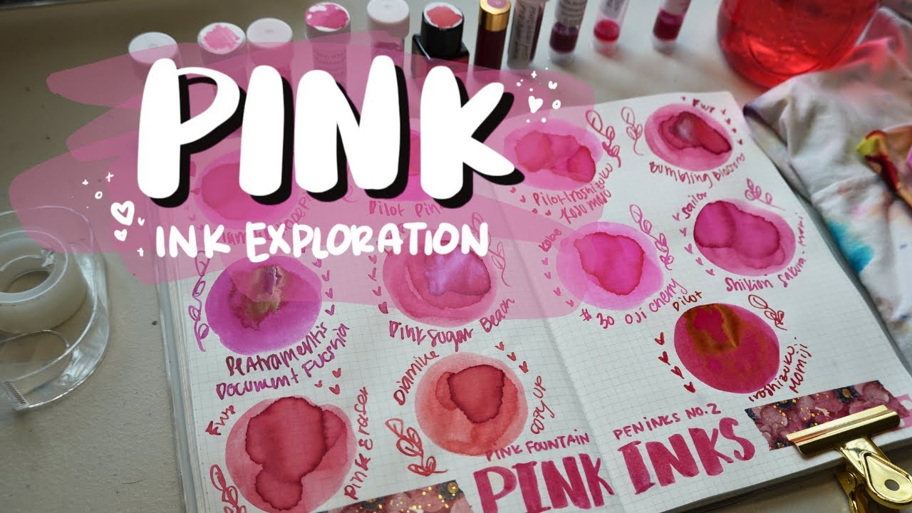 Pink Fountain Pen Ink 💗 | Ink Exploration No. 22