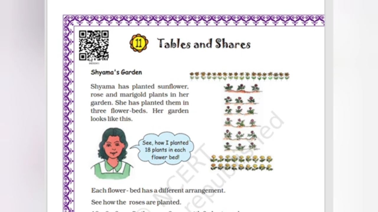 CBSE /Class 4/Maths/Unit 11/part 1/Tables and Shares /detailed answered questions @ teacher at home
