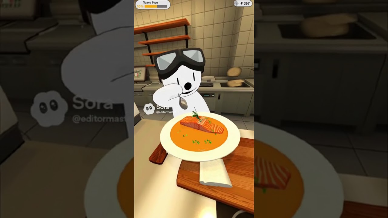 Бася cooking simulator VR #aivideo#sora#sora2#бася#cookingsim