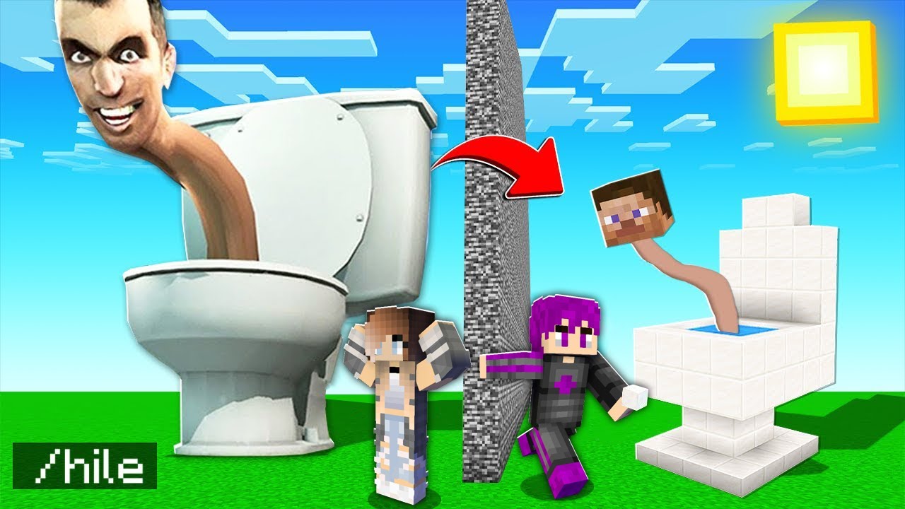 ماين كرافت ولكن استخدمت الغش في تحدي بناء افضل حمام شتبي دوب دوب يس يس الجديد مع سمسمة..😂🔥