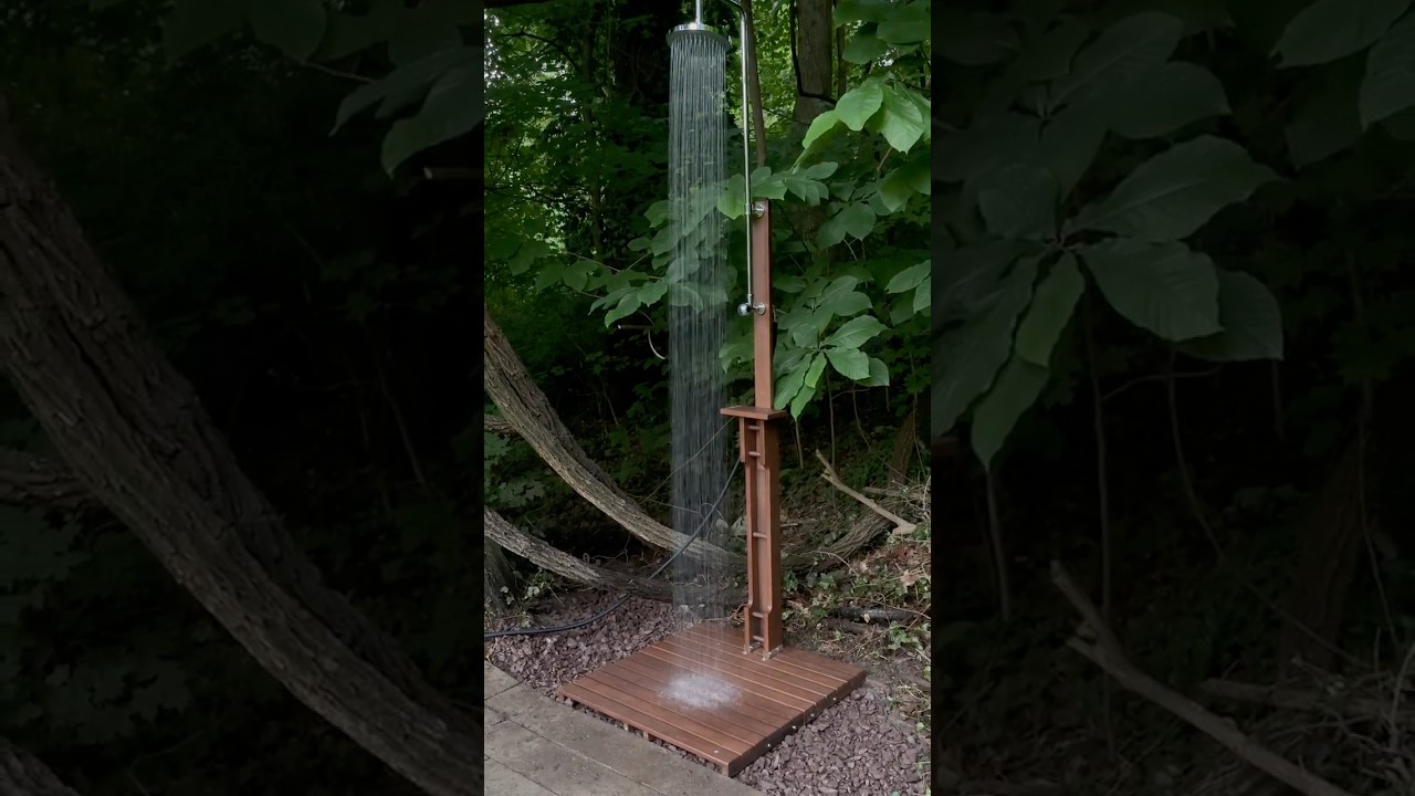 How I Built an Outdoor Shower That Actually Works!