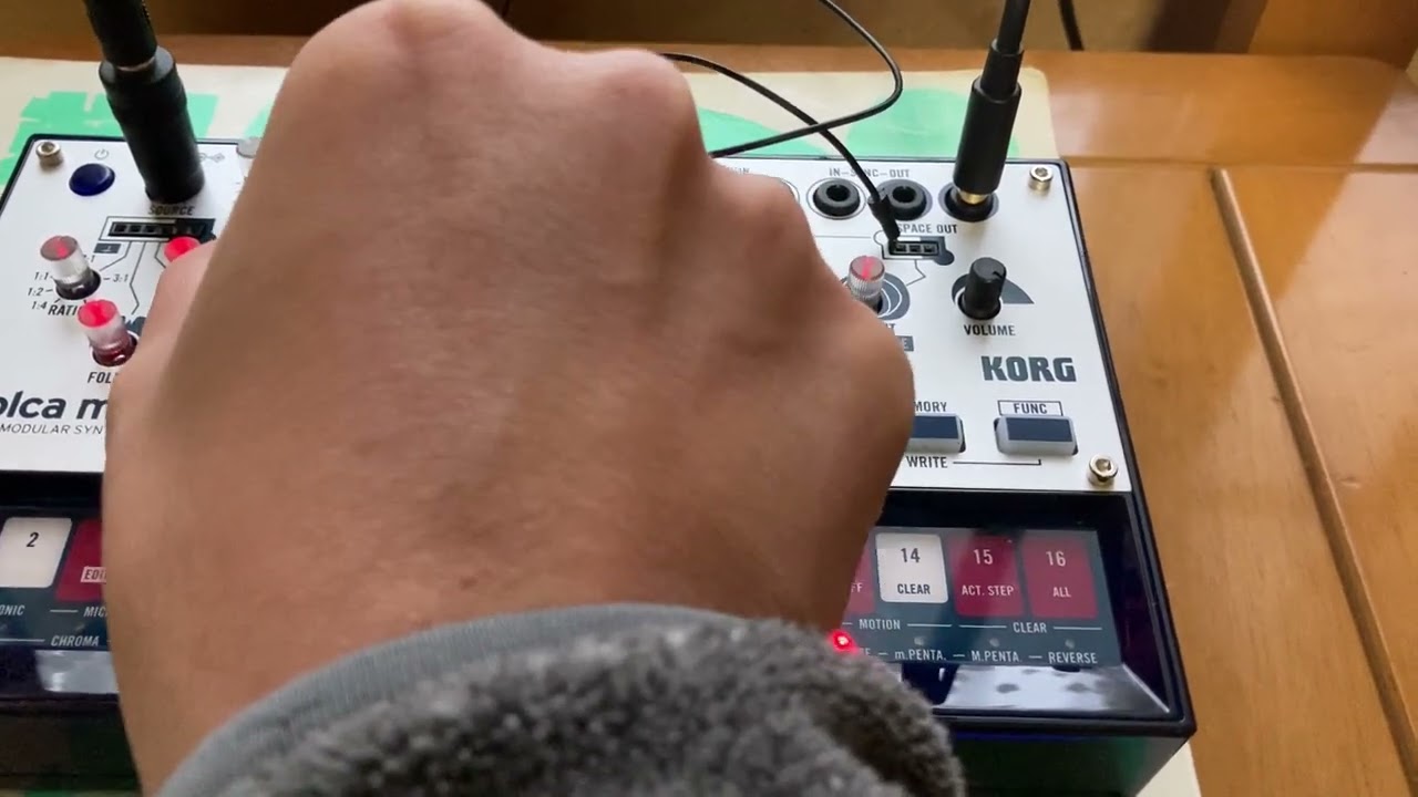 20260101 korg volca modular jam 実家寒すぎい