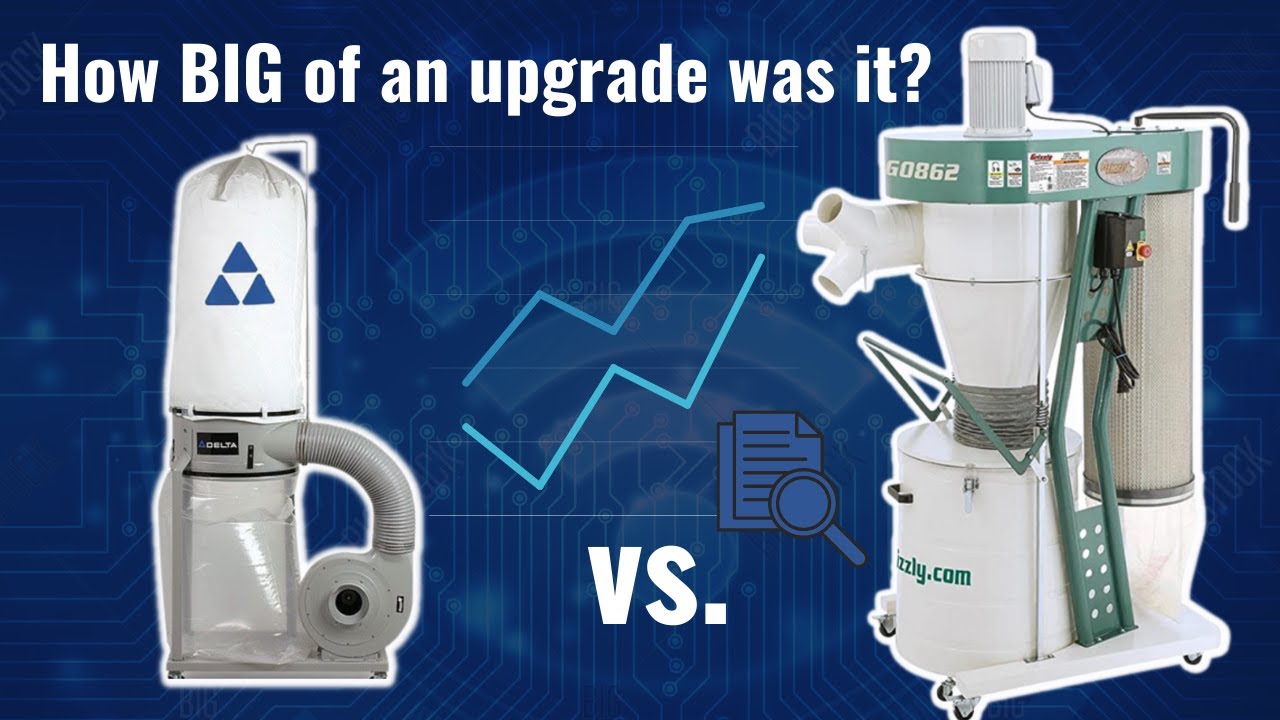Grizzly 3 HP Cyclone Dust Collector Upgrade  |  Analysis of Flow Rate Improvements
