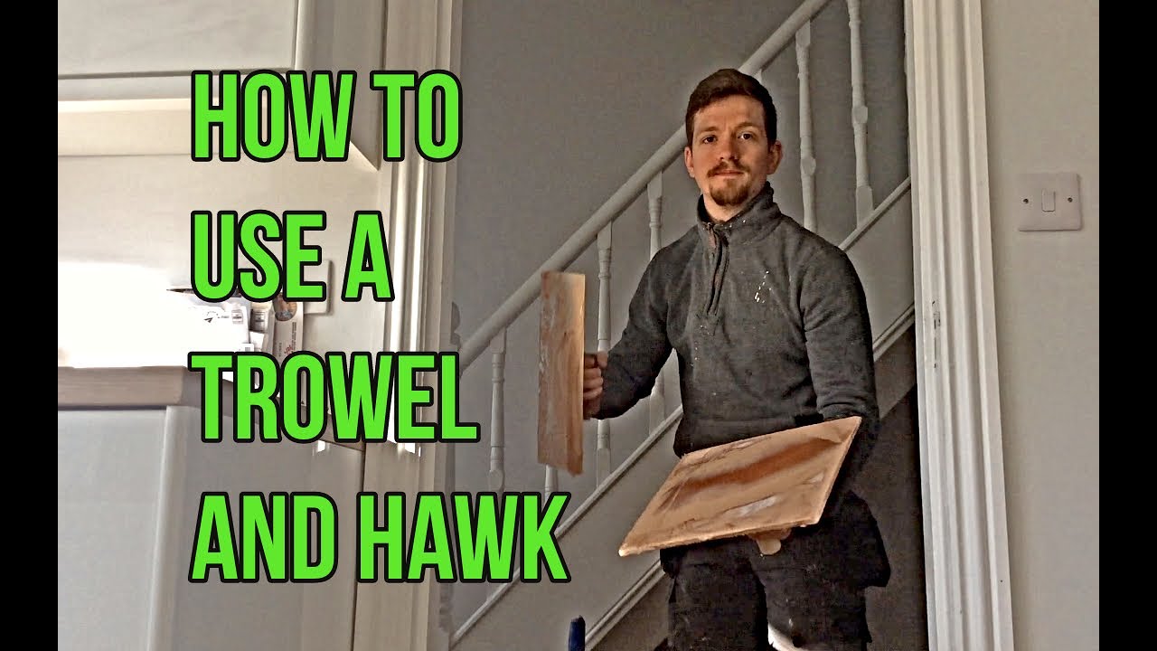 How To Use A Trowel and Hawk - Plastering For Beginners