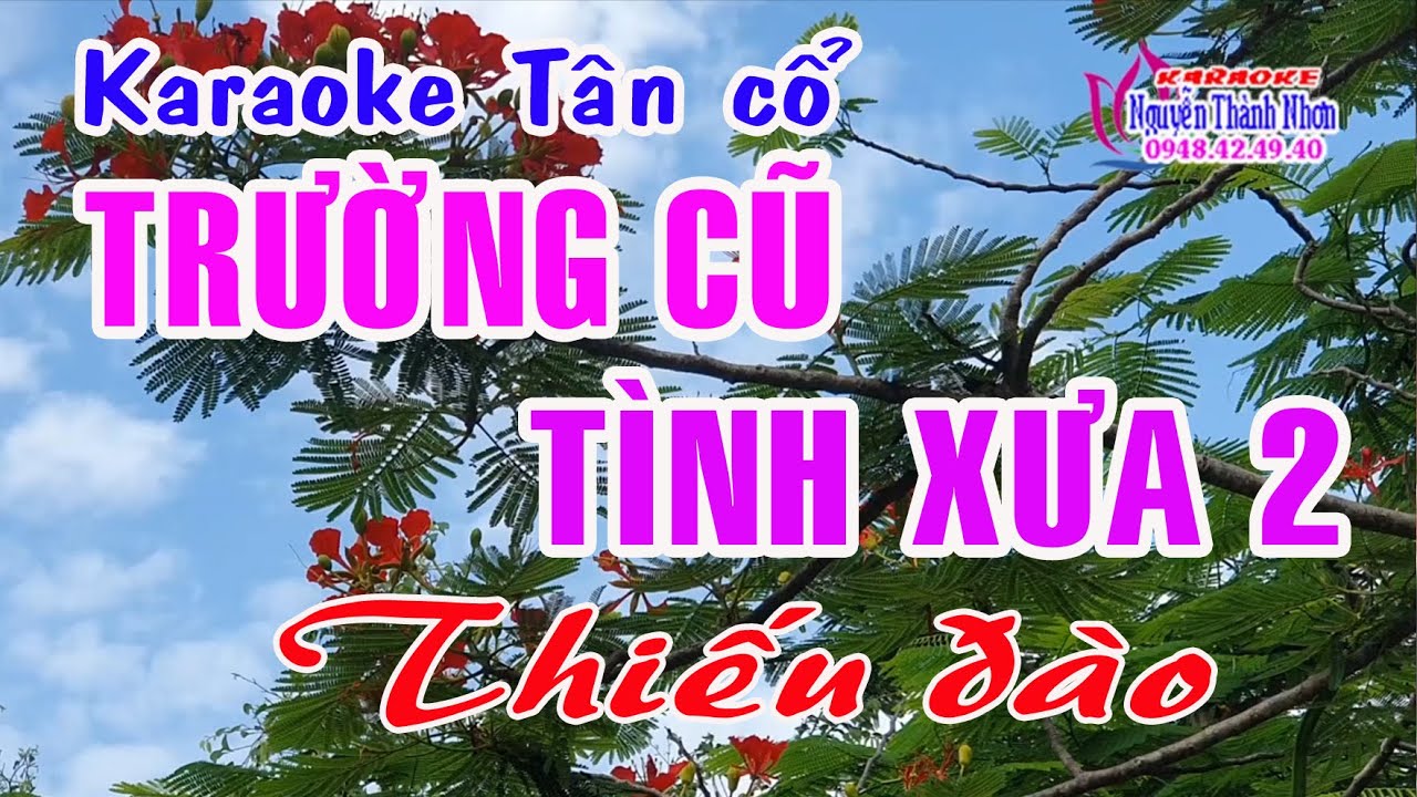 Karaoke tân cổ TRƯỜNG CŨ TÌNH XƯA 2 - THIẾU ĐÀO  [Hát cùng Hoàng Hôn]