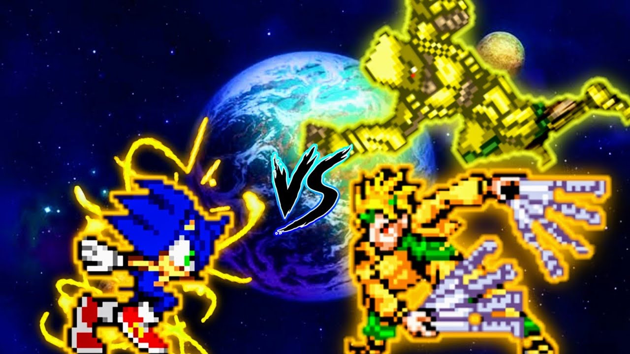 Sonic Chaos OP (all form) VS Dio K1 V2 in Jump Force Mugen😱