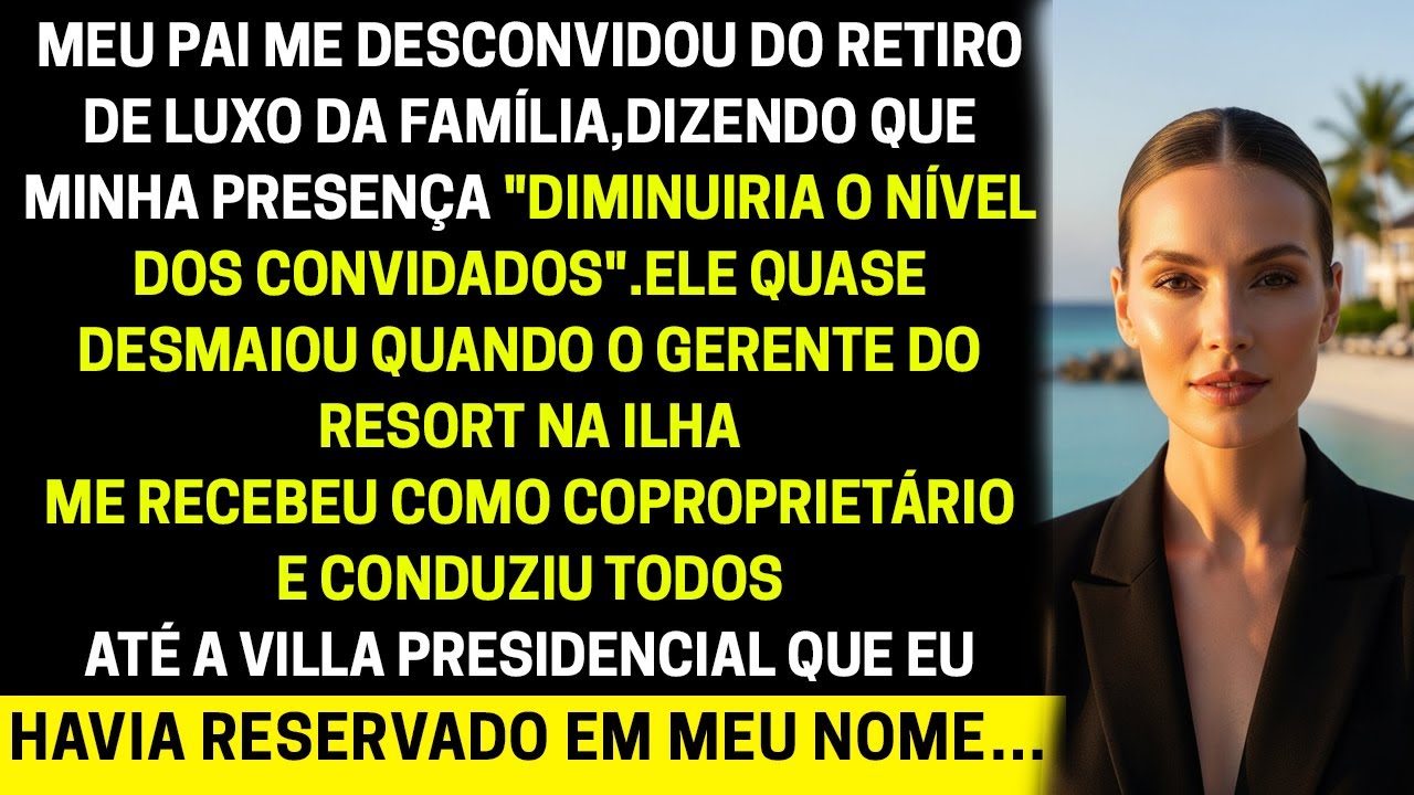Você não pertence a este lugar”, meu pai gritou… até o gerente revelar que o resort era meu.