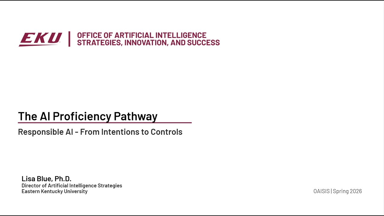 The AI Proficiency Pathway 11: Responsible AI – From Intentions to Controls