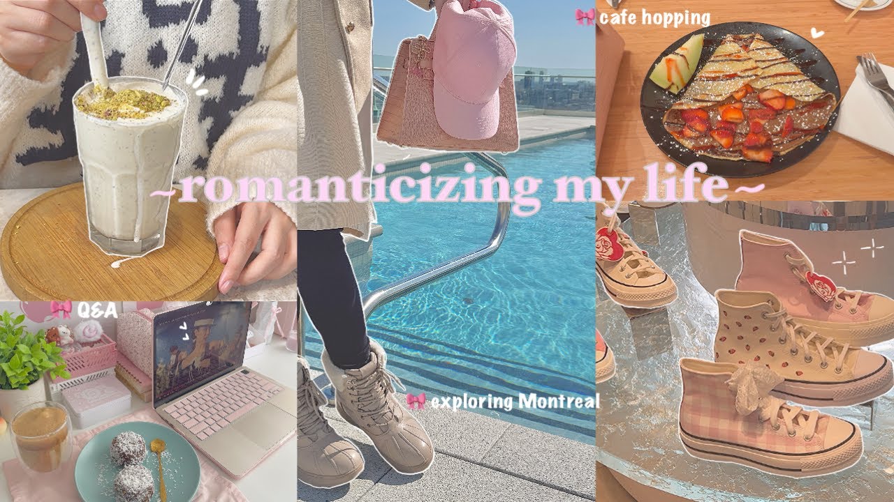 Vlog 🍦🤍 Q&A, exploring Montreal, cafe hopping, lots of food, cozy days in my life