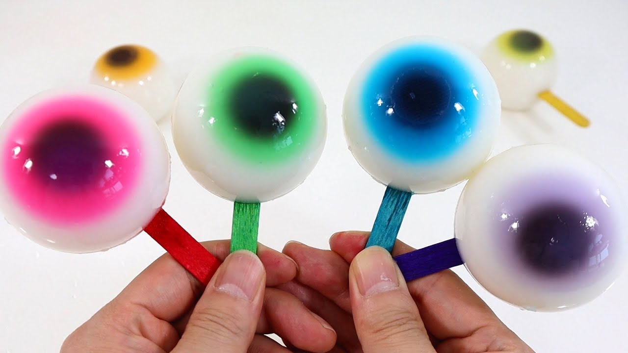 Satisfying Video How To Make Eyeball Jelly  DIY 눈알 젤리 틱톡 푸딩 만들기 Pudding