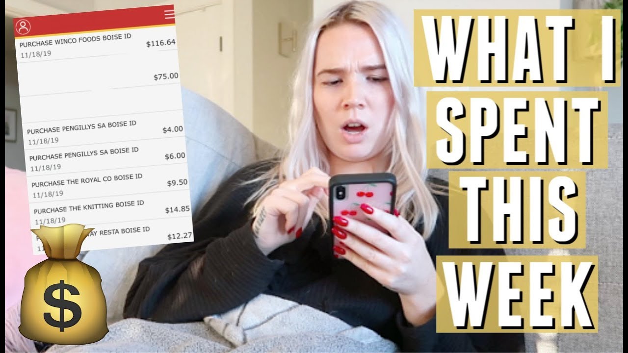 What I Spend In a Week As a 25 Year Old